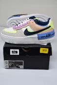 A pair of women's as new Nike AF1 Shadow sneakers (UK 3).