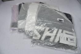 An as new Shift White Label Bliss jersey (L) and three shift White Label Void jerseys (M, L, XXL).