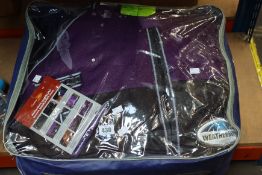An as new WeatherBeeta comfitec plus dynamic detach-a-neck heavy in Purple/Black.