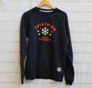 Five assorted as new French Disorder sweatshirts (1 x S, 3 x M , 1 x L - RRP £70 each).