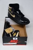 A pair of as new Nike Air Jordan 1 Retro High OG (UK 8 - No box lid).