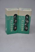 Three sets of boxed as new Kluson M3JGN replacement guitar tuners (Single Line Junior 3+3 Nickel).