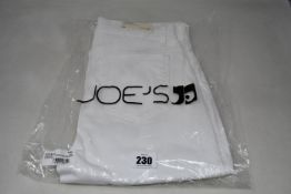 Three pairs of as new Joe's Jeans The Sara jeans in white (Sizes 25, 27, 29 - RRP £118 each).
