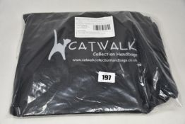 Four as new Catwalk Collection Handbags Dispatch bags in black (RRP £70 each).