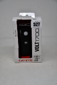 A boxed as new Cat Eye VOLT 1700 front light for bicycles (Box has some minor damage).