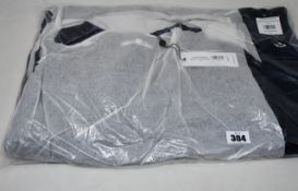 An as new NRBY Maddie velvet shirt dress with belt in navy (M - RRP £250).