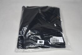 A men's as new Polo Ralph Lauren zip track top in black (M).