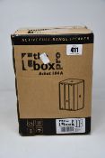 Two boxed as new The Box Pro Achat 104 A (Active full range speakers).