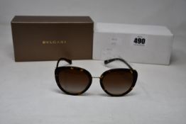 A pair of ladies boxed as new Bvlgari BV6132B 2014U6 Sunglasses.