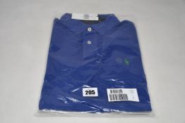 Three as new Ralph Lauren polo shirts in blue (S).