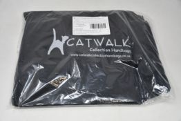 Four as new Catwalk Collection Handbags Dispatch bags in black (RRP £70 each).