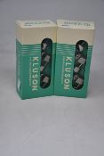 Three sets of boxed as new Kluson M3JGN replacement guitar tuners (Single Line Junior 3+3 Nickel).