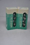 Three sets of boxed as new Kluson M3JGN replacement guitar tuners (Single Line Junior 3+3 Nickel).