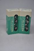 Three sets of boxed as new Kluson M3JGN replacement guitar tuners (Single Line Junior 3+3 Nickel).