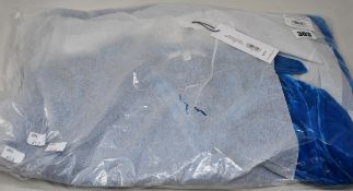 An as new NRBY Maddie velvet shirt dress with belt in turquoise (S - RRP £250).