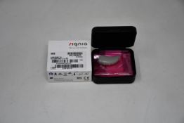 Three Sigma contrast S + grey hearing aids (SN KW51772).