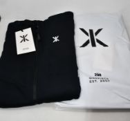 Two as new Onepiece Est 2007 Original Jumpsuit onsies in black (M - RRP £120 each).