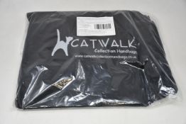 Four as new Catwalk Collection Handbags Dispatch bags in black (RRP £70 each).