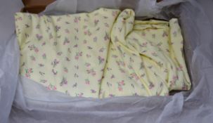 An as new House of CB London Alicia dress in lemon floral print (S).