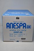 A boxed as new Enagic Anespa DX ANSP-02 Mineral Ion Water Home Spa System Ionized.