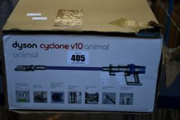 A boxed as new Dyson Cyclone V10 Animal Cordless Vacuum Cleaner.