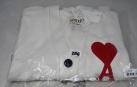 An as new AMI Paris Ami de Coeur cardigan (XL - RRP £375).