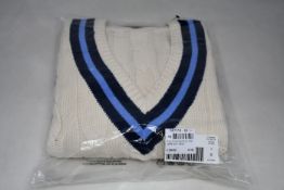 An as new Ralph Lauren Polo cricket cable knit jumper (S).