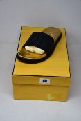 A pair of as new Fendi Layered Logo slides (UK 7).