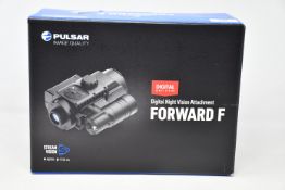 A boxed as new Pulsar Forward F455 Digital Night Vision Attachment.