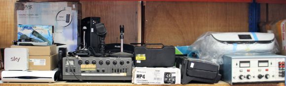 A large quantity of electronic and electrical items to include: a Roband power supply unit; Inkel