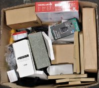 A box of assorted as new and pre-owned small electrical items and accessories (All items sold as