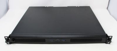 FAULTY - WARPED BOARD - A boxed OnLogic rackmount PC (PN: G2-1U-PC) (Board/IO warped) (SSD