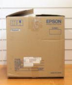 A boxed as new Epson TM-C3500 Colour Desktop Label Printer (P/N: C31CD54012CD) (Box opened, some