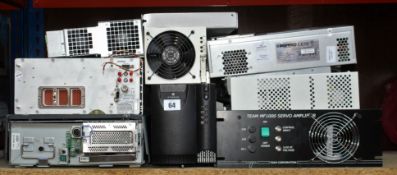 A quantity of electronic items to include; Team MF1000 Servo Amplifier, HP T1500 G3 UPS (All items