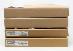 Four boxes of MSI laptop replacement parts to include motherboard; keyboard/casing; screen bezel and