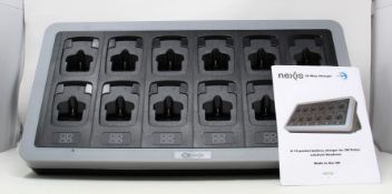 A pre-owned Charging Technology Company Nexis PS 12 Way Charger For ACK081 Non-ATEX Batteries (For