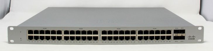A boxed as new Cisco Meraki MS120-48FP 48-Port PoE Cloud Managed Gigabit Switch (P/N: A90-61800 M/N: