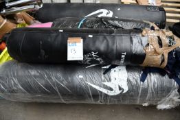 Four pre-owned boxing punch bags.