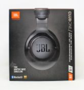 A boxed as new pair of JBL Harman Club One adaptive noise cancelling headphones in black. (Box