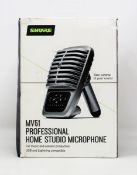 A boxed as new Shure MV51 Digital Large-Diaphragm Condenser Microphone for USB and Lightning (Box