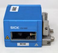 A pre-owned Sick CLV490-0010 Barcode Scanner (P/N: 1016958) (Untested, sold as seen).