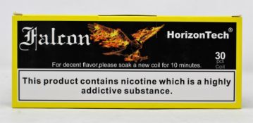 Twenty packs of three HorizonTech Falcon M-Dual 0.38ohm Dual Mesh Coils (Over 18's only).
