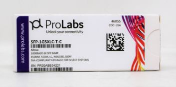 Five Boxed as new ProLabs SFP-1GSXLC-T-C Moxa compatible transceivers (PN: 46055)