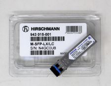 An as new Hirschmann Finisar 943 015-001 M-SFP-LX/LC SFP Fibreoptic Gigabit-Ethernet Transceiver