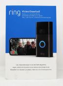 A boxed as new Ring Video Doorbell (2nd Gen) in Venetian Bronze (Box opened, some damage to