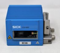 A pre-owned Sick CLV490-0010 Barcode Scanner (P/N: 1016958) (Untested, sold as seen).