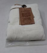 An as new Caravana Kaanche Natural and Net Sustain tasseled cotton-gauze hooded cape in natural (One