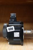 A Mitsubishi Electric servo motor (Some damage to plastic casing) (Model: HG-SN52JK).