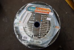 A roll of as new Van Damme 2 Core Blue Series Studio Grade Speaker 100m - 268-525C.