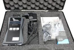 A Batlogger M Bat Detector with case and accessories.